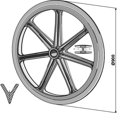 Packerring Ø 900 mm 38 - 60° Nachbau  