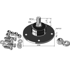 Palier complet Ø 180 mm adaptable