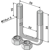 Halter - Rahmen 100 - Gewicht 3,450 kg - Mehrere Marken