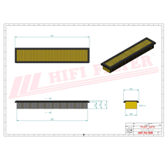 Filtre à air adaptable HIFI FILTER SC60114
