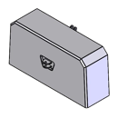 Heckgewicht Heck TW-B, 2500 kg, HECKTWB2500GRAU