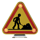 Triangle de signalisation à LED 12 - 24 V