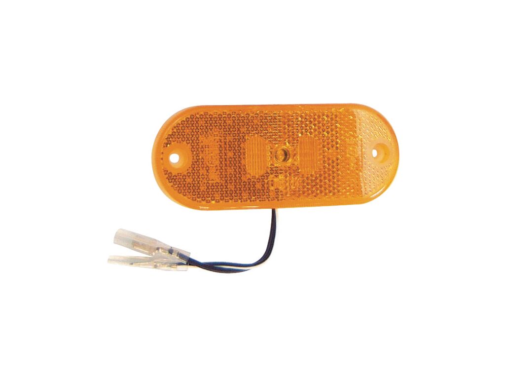 Luz de gálibo de LED 12V ámbar 110x45 entre ejes 90 | Agriqo