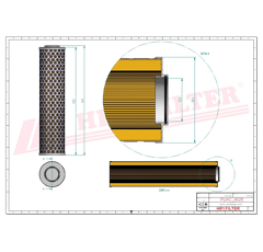Filtre hydraulique adaptable HIFI FILTER SH52309