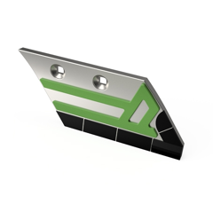 Soc de rasette Droit carbure et rechargement pour charrue KUHN HUARD 631100 adaptable