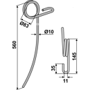 Griffe Ø10 x 560 mm pour semoir adaptable - Blacksteel©