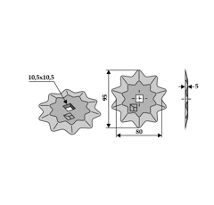 Futtermischwagenmesser  94689530 Nachbau 
