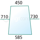 Vitre de porte pour machine agricole FENDT 178810111130 adaptable