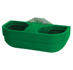 Double abreuvoir à flotteur S60 vert 58 L