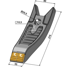 Grubberscharspitze Köckerling - 915776 - Hartmetall - 101.EXT-1177
