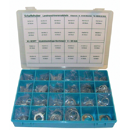 Sortiment Aluminiumringe 450 Stück 