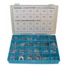 Sortiment Aluminiumringe 450 Stück 