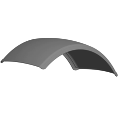 Garde boue pour tracteur DUNLOFLEX E2800 adaptable