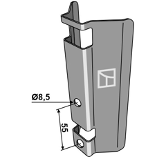 Halter Schleppschuh BOMECH 30000 Nachbau