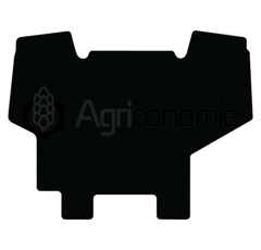 Tapis de sol velours noir pour machines agricoles VALMET adaptable