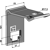 Bride de fixation pour dent 30 - 101 mm adapt. BlackSteel©