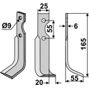 Fräsmesser - rechts BCS01R BCS by Muzzi