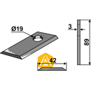 Couteau rotatif pour faucheuse FARENDLOSE 8-076 adaptable - Blacksteel©