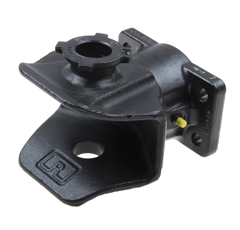 Flanschzugmaul manuell,Flanschmaß 120x55 mm,ohne Anhängebolzen,   Schwarz      