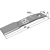 Fléau gauche 520 x 100 x 12 mm pour broyeur SCHULTE 401067 adaptable