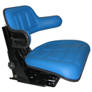 Siège bleu avec réglage de la hauteur adaptable