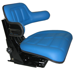 Siège bleu avec réglage de la hauteur adaptable