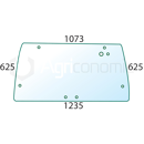 Vitre arrière pour machine agricole CASE IH 1330904C2 adaptable