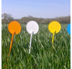 Lot de 25 jalons polypropylène 400 mm - disque 90 mm