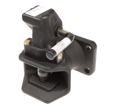 Flanschzugmaul  140x80 mm, Ø 38 mm Schwarz      