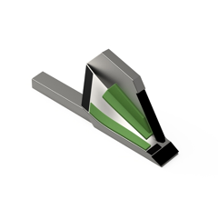 Aileron coutre Droit avec carbure, plaquettes carbure arrière et rechargement GRÉGOIRE BESSON 172324 adaptable