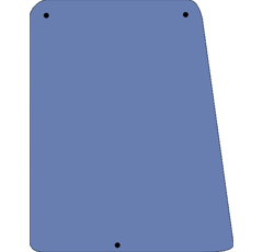 Vitre latérale verte pour machine agricole FORD 83952226 adaptable