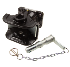 Flanschzugmaul manuell, drehbar,Flanschmaß 140x80 mm, Ø 38 mm Bolzen,     