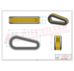 Filtre à air adaptable HIFI FILTER SA12304