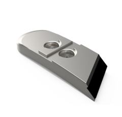 Pointe carbure gauche pour charrue OVLAC G64000330 adaptable