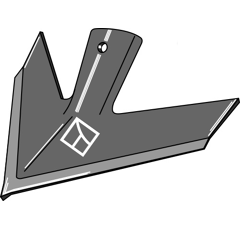 Soc à ailettes 254 mm pour déchaumeur GREGOIRE BESSON|RABE adaptable - BlackSteel©