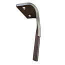 Dent de herse rotative Droite avec 3 plaquettes carbure triangulaires LEMKEN 33770 adaptable