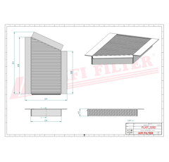 Filtre habitacle adaptable HIFI FILTER SC5080CA