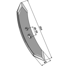 Soc 290 mm pour cultivateur adaptable