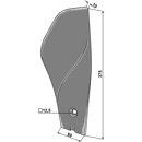 Randleitblech links Väderstad Nachbau 
