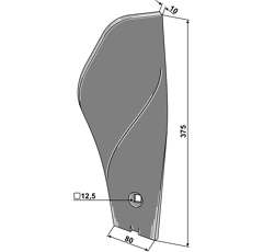 Randleitblech links Väderstad Nachbau 