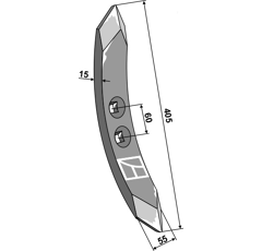 Reja para cultivador KVERNELAND RF00763 adaptable - Blacksteel©