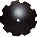 Scheibe cover crop gezackt und glatt 510x4mm