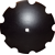 Disque crénelé ∅510x4 pour cover crop 23 / 26 adaptable