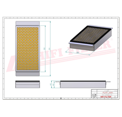Filtre à air adaptable HIFI FILTER SC70047