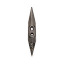 Soc côte de melon pour dent ronde avec plaquettes carbure et rechargement TOUTES MARQUES 390 mm adaptable