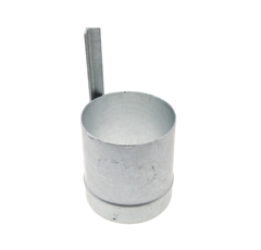 Schlauchendstück mit Winkeleisen  Ø200 mm220mm lang Nachbau