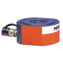 Flachzylinder RLS-Reihe, einfachwirkend mit Federrückzug, Hubkraft 4,5 to., 14,3 mm Hub, Aussen Ø 41,3x65,1mm,Bauhöhe eingefahren 55,6 mm,Arbeitsdruck max. 700bar SPX Power RLS50