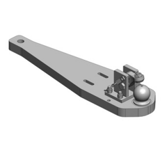 Tragplatte Kugel 80 New Holland T7 LWB Schwarz      