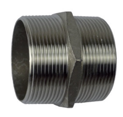 Mamelon double raccord 20 bars inox