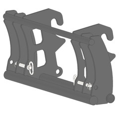 Interface d'accroche pour télescopique AUSA/EURO adaptable